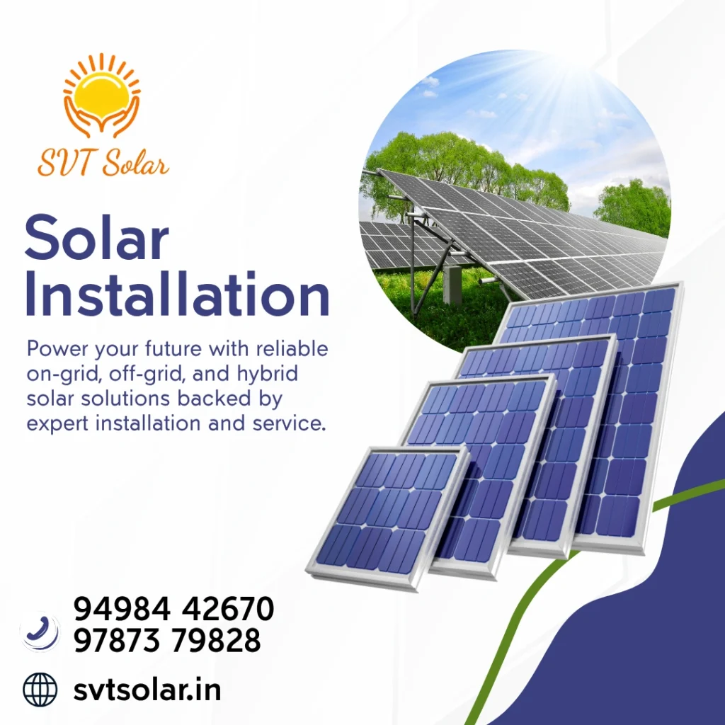 Solar Installation in UdumalpetSolar Installation in Udumalpet